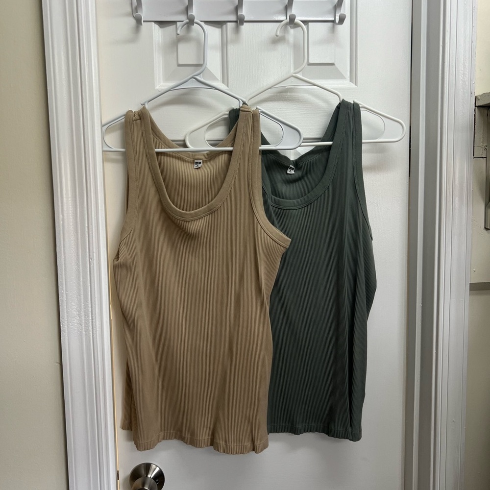Uniqlo Ribbed Tank Tops